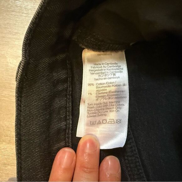 Madewell Black Jean Shorts - Picture 5 of 6